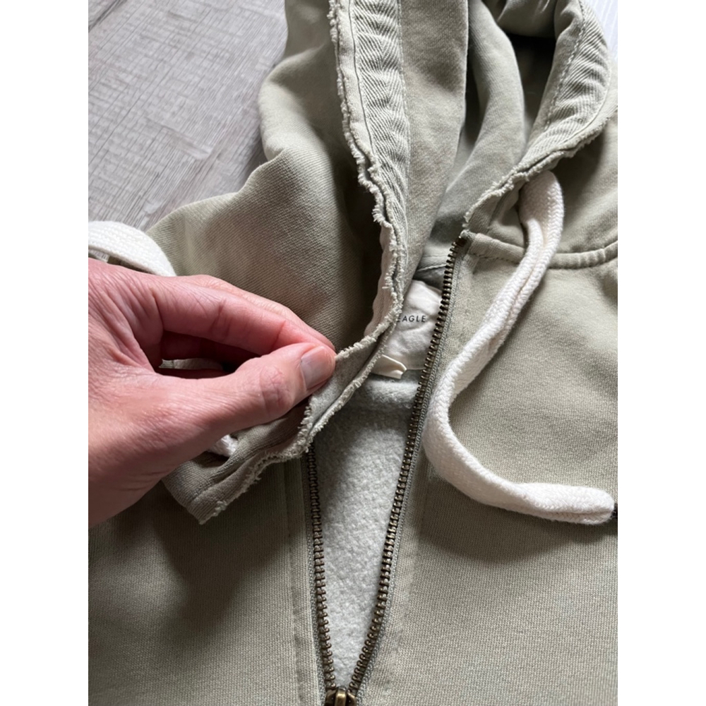 American Eagle Forever zip up oversized hoodie sweatshirt size XS - Picture 11 of 11